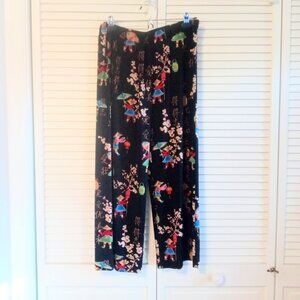 Chicos acetate spandex travelers capris.